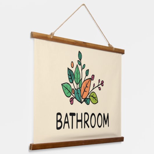 BATHROOM Wall Tapestry Hangend Wandkleed (Gebogen)