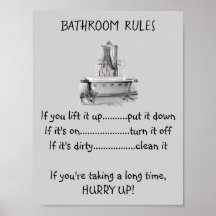 Bathroomregels voor voetbath Tub