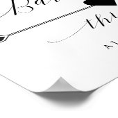 Bathrooms Dit is het Manuscript Directe Pijl Teken Poster (Hoek)