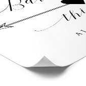 Bathrooms Zo elegant Manuscript richtingsignalerin Poster (Hoek)