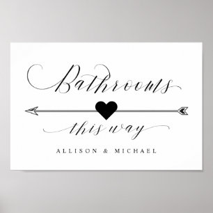 Bathrooms Zo elegant Manuscript richtingsignalerin Poster