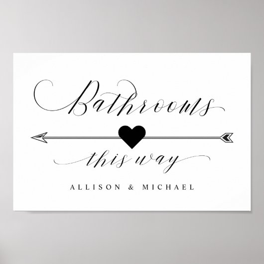 Bathrooms Zo elegant Manuscript richtingsignalerin Poster (Voorkant)