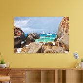 Baths, Virgin Gorda, Britse Maagdeneilanden Canvas Afdruk (Insitu (Woonkamer))