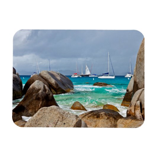 Baths, Virgin Gorda, Britse Maagdeneilanden Magneet (Horizontaal)