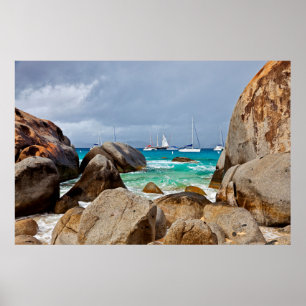 Baths, Virgin Gorda, Britse Maagdeneilanden Poster