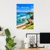Bathsheba, Barbados - Tropische Kust Poster (Thuiskantoor)
