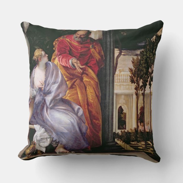 Bathsheba Bathing, c.1575 (olie op canvas) Kussen (Voorkant)