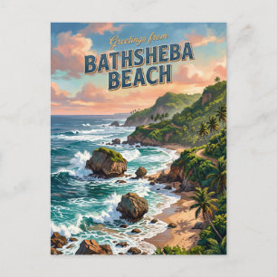 Bathsheba Beach Barbados Briefkaart