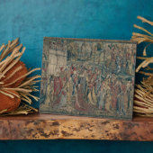 Bathsheba besteld bij het Paleis, Tapestry of Davi Fotoplaat (Zijkant)