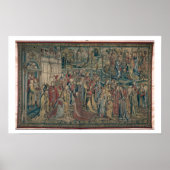 Bathsheba besteld bij het Paleis, Tapestry of Davi Poster (Voorkant)