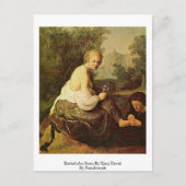 Bathsheba gezien door koning David van Rembrandt Briefkaart (Voorkant)