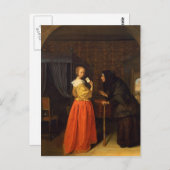 Bathsheba Ontvangt David's Letter door Jan Steen Briefkaart (Voorkant / Achterkant)