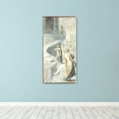 Bathsheba Visiting David, c.1553 Canvas Afdruk (Insitu (Houten vloer))