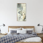 Bathsheba Visiting David, c.1553 Canvas Afdruk (Insitu (Slaapkamer))