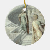 Bathsheba Visiting David, c.1553 Keramisch Ornament (Voorkant)