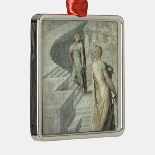 Bathsheba Visiting David, c.1553 Metalen Ornament (Rechts)