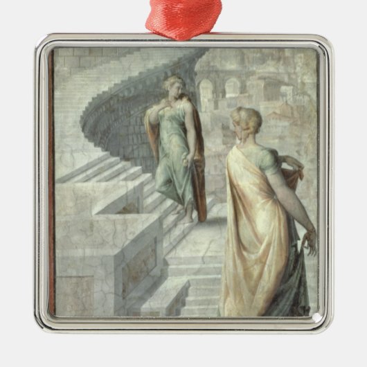 Bathsheba Visiting David, c.1553 Metalen Ornament (Voorkant)
