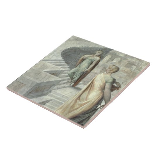 Bathsheba Visiting David, c.1553 Tegeltje (Zijkant)