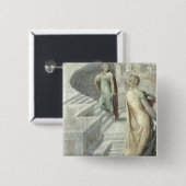 Bathsheba Visiting David, c.1553 Vierkante Button 5,1 Cm (Voorkant /achterkant)