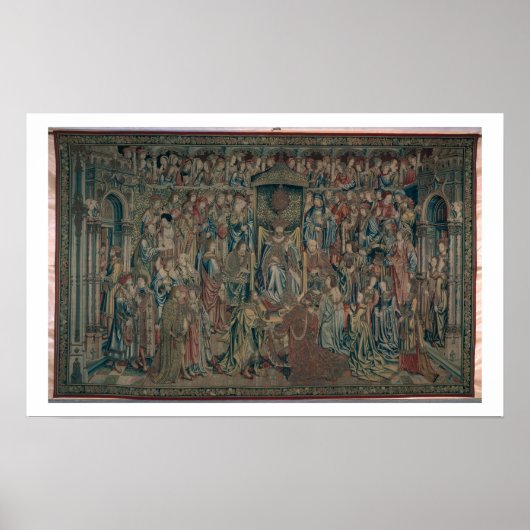 Bathsheba Welcomed at Court, Tapestry of David and Poster (Voorkant)