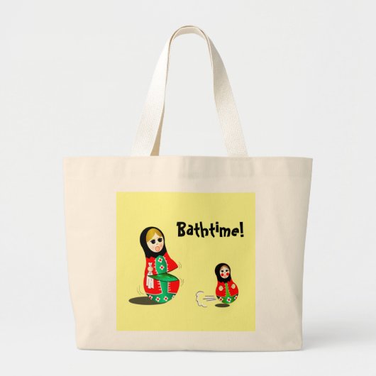 Bathtime! Grote Tote Bag (Voorkant)