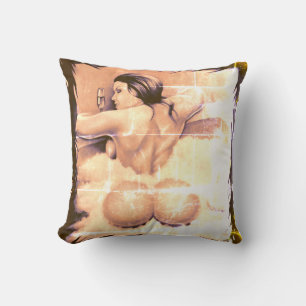 "Bathtime"  stijl Afbeelding Kussen