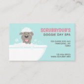 Bathtub Dog | Dog Wash | Dog Groomer Visitekaartje (Voorkant)