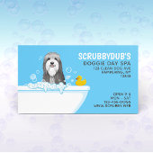 Bathtub Dog | Pet Grooming | Gedekte Collie Busine Visitekaartje