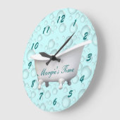 Bathtub en bubbels - Aanpassen en personaliseren Grote Klok (Hoek)