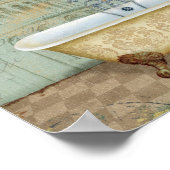 Bathtub en de Leaning Tower van Pisa Poster (Hoek)