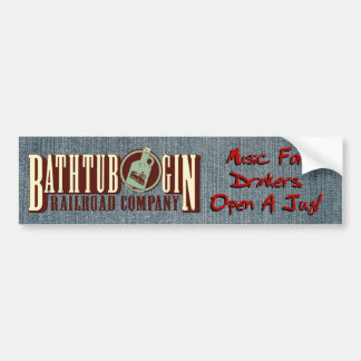 Bathtub Gin Railroad Company Drinkers Sticker