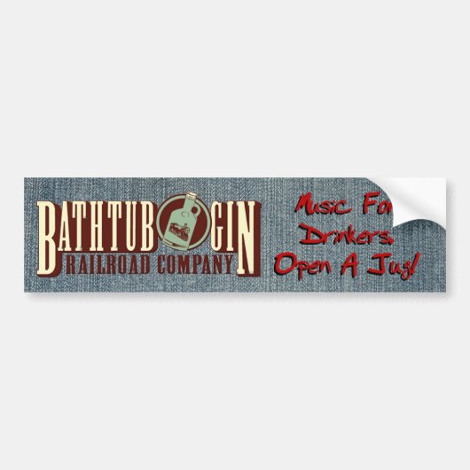 Bathtub Gin Railroad Company Drinkers Sticker (Voorkant)