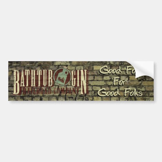 Bathtub Gin Railroad Company Good Folk Sticker (Voorkant)