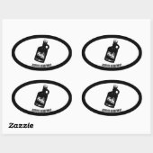 Bathtub Gin Railroad Company Oval Bottle 2 Ovale Sticker (Vel)