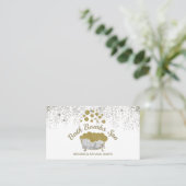 Bathtub Gold Shampoo Spa Soap Bubbles Visitekaartje (Staand voorkant)