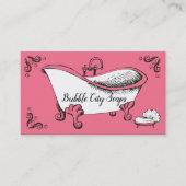 Bathtub handgemaakte zeepbadzouten visitekaartje (Voorkant)