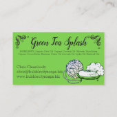 Bathtub handgemaakte zeepbadzouten visitekaartje (Achterkant)