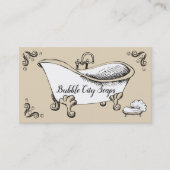 Bathtub handgemaakte zeepbadzouten visitekaartje (Voorkant)