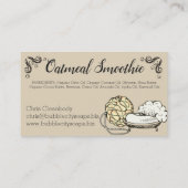 Bathtub handgemaakte zeepbadzouten visitekaartje (Achterkant)