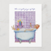 Bathtub Joy Briefkaart (Voorkant)