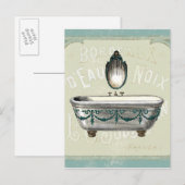 bathtub met spiegelbeeld briefkaart (Voorkant / Achterkant)