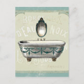  bathtub met spiegelbeeld briefkaart (Voorkant)