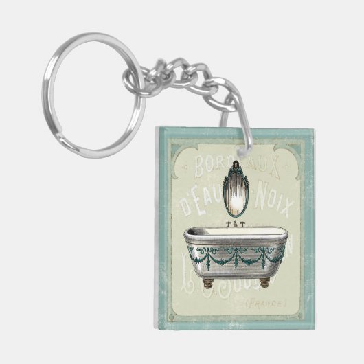  bathtub met spiegelbeeld sleutelhanger (Voorkant Links)