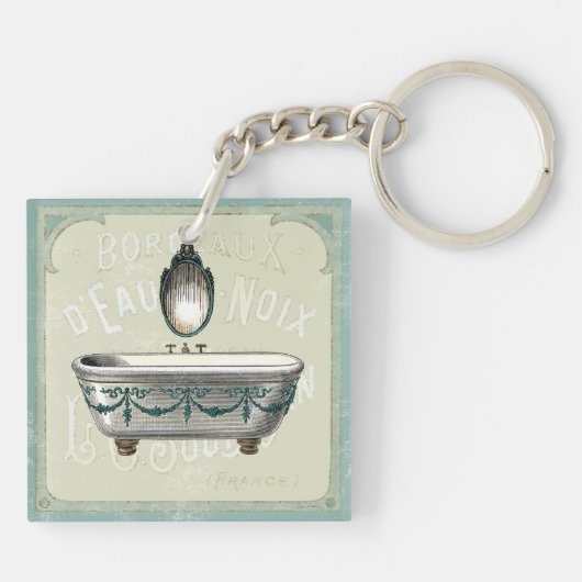  bathtub met spiegelbeeld sleutelhanger (Achterkant)