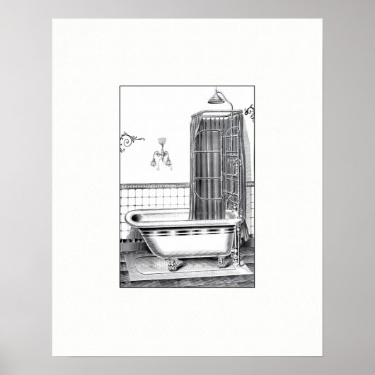  Bathtub Poster (Voorkant)