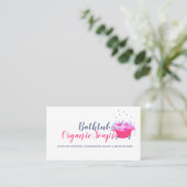 Bathtub Soap Bubble Pink Visitekaartje (Staand voorkant)