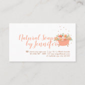 Bathtub Soap Bubble Sinaasappel Visitekaartje (Achterkant)