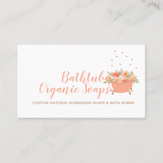 Bathtub Soap Bubble Visitekaartje (Voorkant)