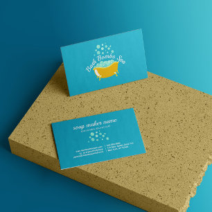 Bathtub Soap Bubbles Shampoo Visitekaartje