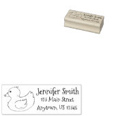 Bathtub Speelgoed Rubber Duck Ducky Duckie Adres Rubberstempel (Gestempeld)